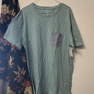Rails Sage Green Short Sleeve Tee with Pocket